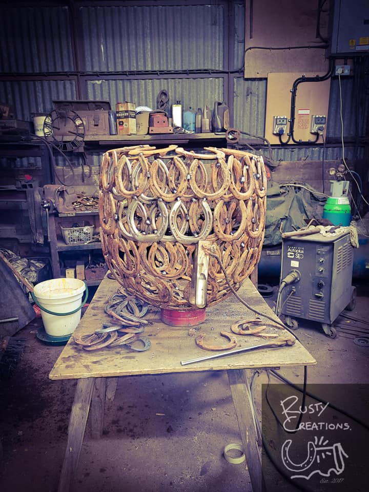 Progression image of the acorn nut element in the workshop